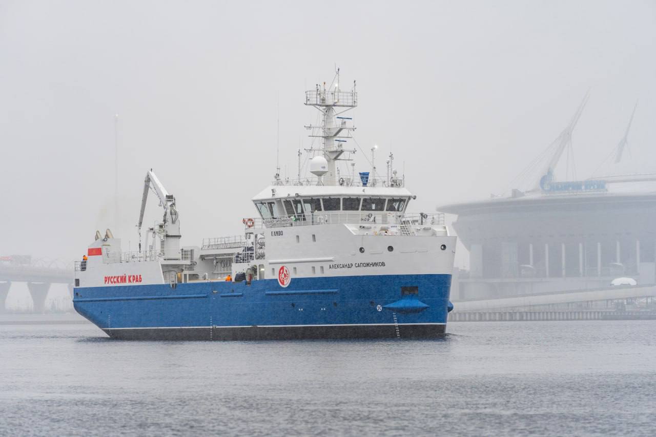 Дальневосточный промысловый флот пополнил новый краболов «Александр Сапожников»